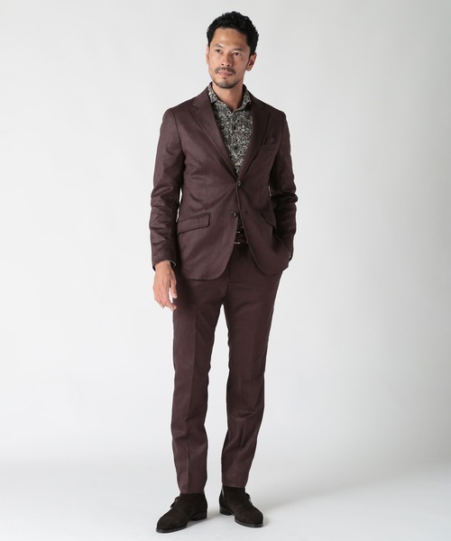MEN'S BIGI(メンズビギ)の「Liberty コーデュロイフラワープリントシャツ(シャツ/ブラウス・メンズ・ボルドー/ブルー/ブラック・04/01/03/02)」の20枚目の写真
