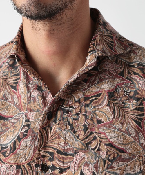MEN'S BIGI(メンズビギ)の「Liberty コーデュロイフラワープリントシャツ(シャツ/ブラウス・メンズ・ボルドー/ブルー/ブラック・04/01/03/02)」の17枚目の写真