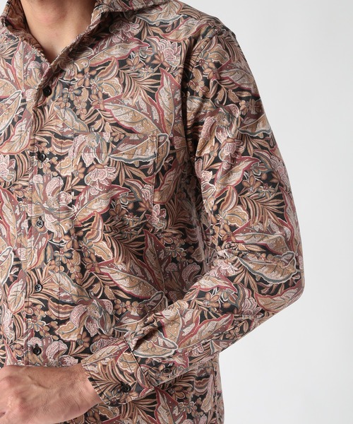 MEN'S BIGI(メンズビギ)の「Liberty コーデュロイフラワープリントシャツ(シャツ/ブラウス・メンズ・ボルドー/ブルー/ブラック・04/01/03/02)」の18枚目の写真