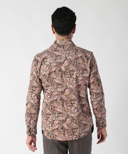 MEN'S BIGI(メンズビギ)の「Liberty コーデュロイフラワープリントシャツ(シャツ/ブラウス・メンズ・ボルドー/ブルー/ブラック・04/01/03/02)」の16枚目の写真