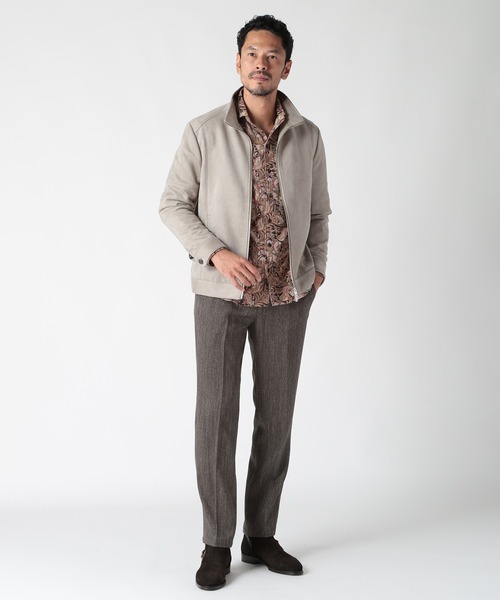 MEN'S BIGI(メンズビギ)の「Liberty コーデュロイフラワープリントシャツ(シャツ/ブラウス・メンズ・ボルドー/ブルー/ブラック・04/01/03/02)」の19枚目の写真