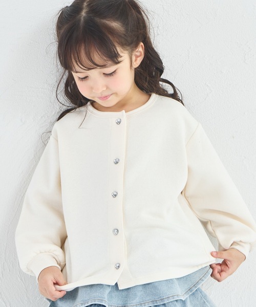 ルネ☆キラキラお花ボタンパフスリーブ カーディガン ルネ☆キラキラお花ボタンパフスリーブ カーディガン ルネ☆キラキラ