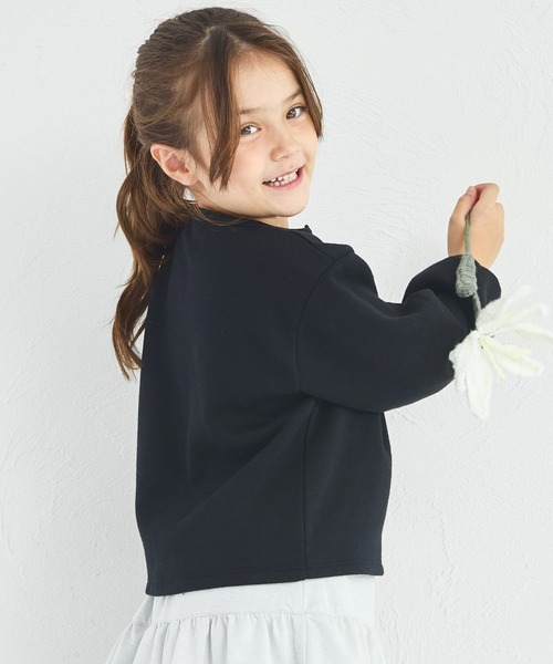 pairmanon(ペアマノン)の「【ぬくふわ】裏起毛 きらきら アソート ハートボタン カーディガン(カーディガン/ボレロ・キッズ・ブラック/グレー/アイボリー/ホワイト系その他/ブラック系その他/ライトピンク/ブラウン系その他・110/140/120/90/130/100/150)」の12枚目の写真