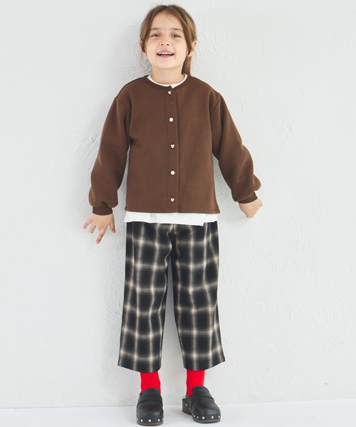 pairmanon(ペアマノン)の「【ぬくふわ】裏起毛 きらきら アソート ハートボタン カーディガン(カーディガン/ボレロ・キッズ・ブラック/グレー/アイボリー/ホワイト系その他/ブラック系その他/ライトピンク/ブラウン系その他・110/140/120/90/130/100/150)」の19枚目の写真