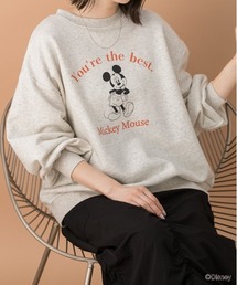【Mickey Mouse】裏毛ビッグプルオーバー
