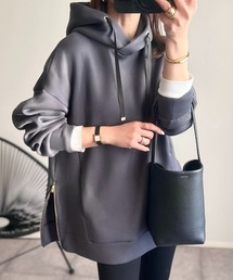 Eclat one（エクラワン）の「【Eclat one】サイドジップ ダンボール フーディ（パーカー・レディース）」