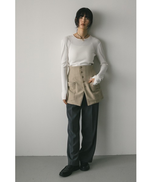 STYLEMIXER（スタイルミキサー）の「スーツデザインベルト（ベルト・レディース・ブラック/ライトベージュ・SMALL/MEDIUM）」の12枚目の写真