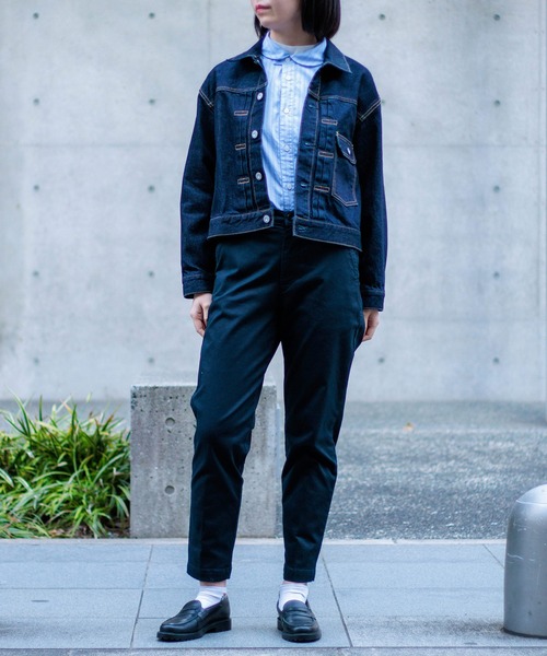 D.M.G.（ドミンゴ）の「[D.M.G / ディーエムジー] 12.5ozデニム Gジャン（デニムジャケット・レディース・ワンウォッシュ・FREE）」の4枚目の写真