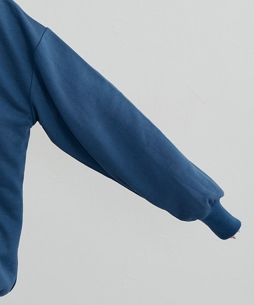 セール】ガーゼ裏毛 オーバーサイズZIPパーカー［Soiunique