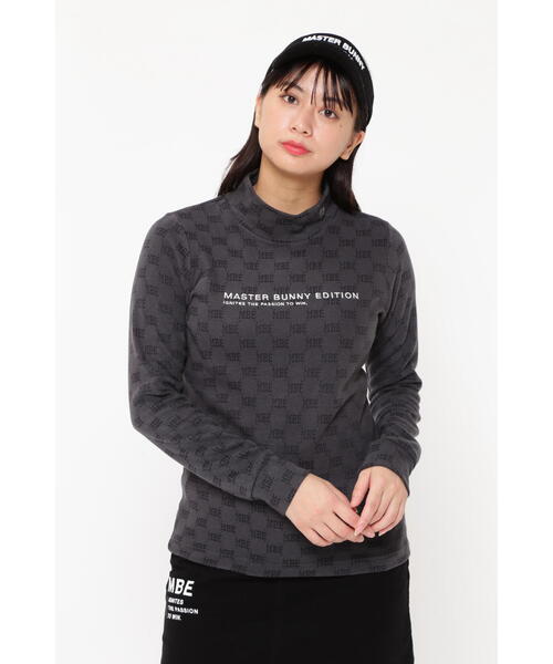 MASTER BUNNY EDITION(マスターバニーエディション)の「【MASTER BUNNY EDITION】AC/Ryジャガード長袖ハイネックカットソー(Tシャツ/カットソー・レディース・ブラック/ホワイト・MEDIUM/LARGE/SMALL)」の22枚目の写真