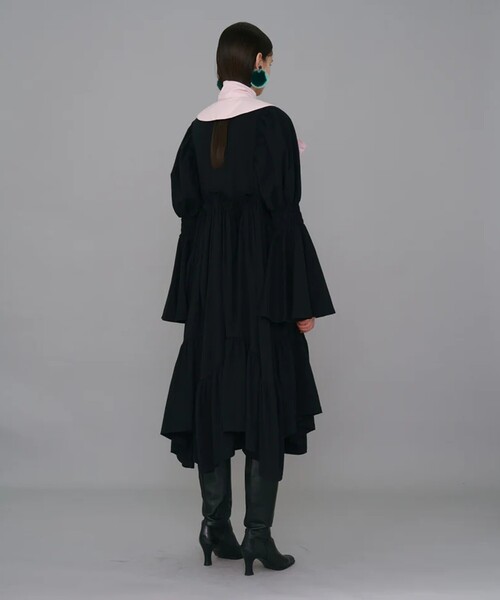 NON TOKYO 新品ワンピース NON TOKYO ワンピース PRINT RIB LONG SLEEVE ONE-PIECE