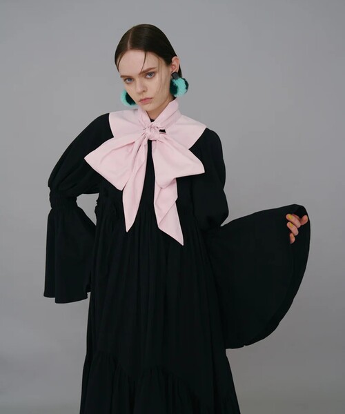 NON TOKYO/ノントーキョー】POWERSHOULDER FRILL ONE-PIECE