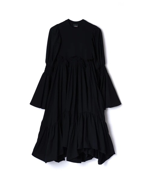 NON TOKYO/ノントーキョー】POWERSHOULDER FRILL ONE-PIECE