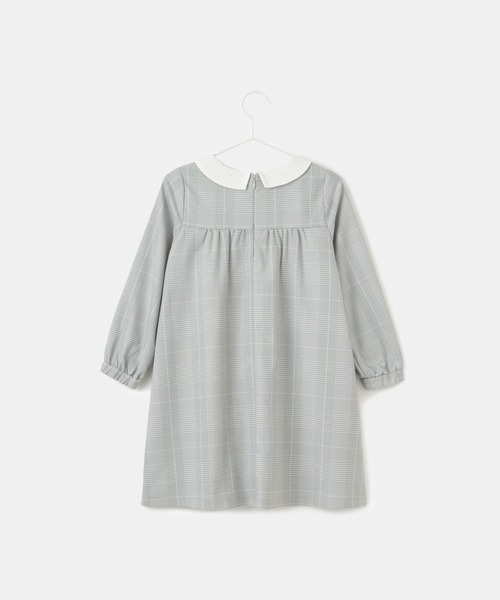 ROPE' PICNIC（ロペピクニック）の「【KIDS】セレモニーにも・セットアップ対応/ギャザーワンピース（ワンピース・キッズ・ライトグレー/ネイビー・130/120/110）」の5枚目の写真