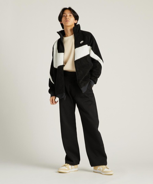 【新品】ナイキ　リバーシブル フルジップ　ボアジャケット　ブラック　白　XL 2XL 新品 NIKE BIG SWOOSH BOA JACKET ブラックホワイト ナイキ