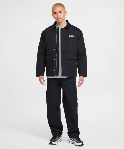 NIKE（ナイキ）の「ナイキ スポーツウェア メンズ ワーク ジャケット / Nike Sportswear Men's Work Jacket HQ2953-010 Black（ミリタリージャケット・メンズ・ブラック・2XL/3XL/L/M/S/XL）」の10枚目の写真