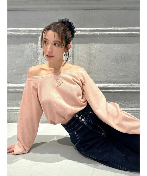 ルーズオフショルスウェット（スウェット）｜RESEXXY（リゼクシー）