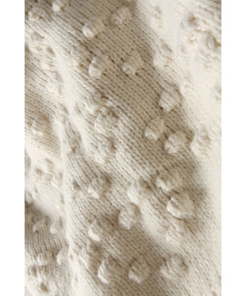 &. NOSTALGIA（アンドドットノスタルジア）の「【ZOZO限定】ハート型ポコポコ編みショートカーディガン（カーディガン/ボレロ・レディース・ブラック/アイボリー/グレー/レッド・M）」の19枚目の写真