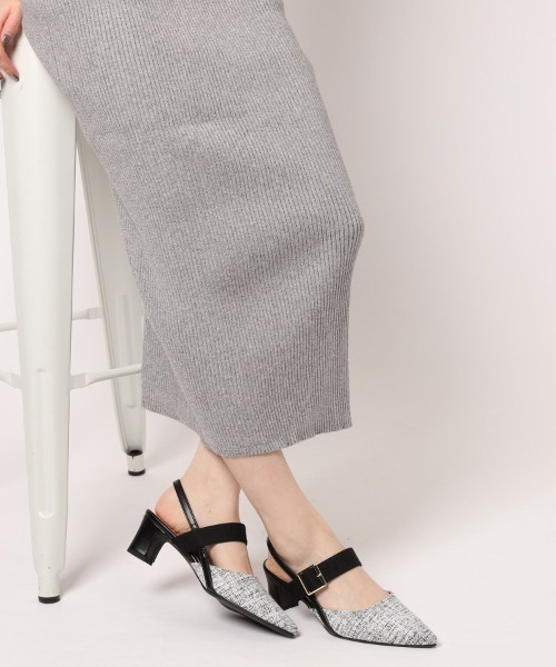 ESPERANZA（エスペランサ）の「スリングバックミュールパンプス（パンプス・レディース・アイボリー系8/ブラック系8/ベージュ系8/ブラック系5/ブラック系2・S/M/L/LL）」の6枚目の写真