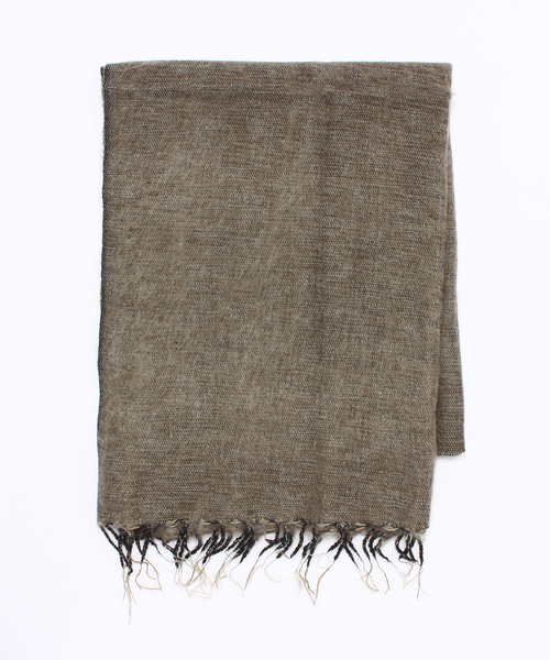 PUAL CE CIN（ピュアルセシン）の「無地ネパールストール１８０ｘ７０（ストール/ショール・レディース・グレー/ベージュ/ネイビー/ターコイズブルー/ピンク/グリーン・FREE）」の3枚目の写真