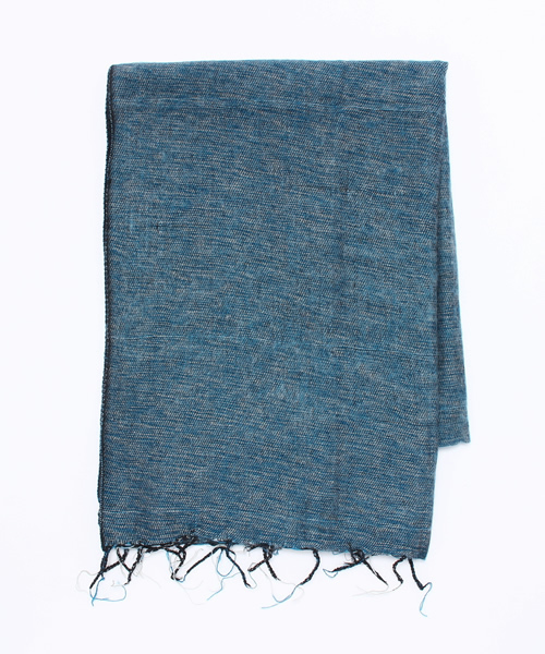 PUAL CE CIN（ピュアルセシン）の「無地ネパールストール１８０ｘ７０（ストール/ショール・レディース・グレー/ベージュ/ネイビー/ターコイズブルー/ピンク/グリーン・FREE）」の5枚目の写真