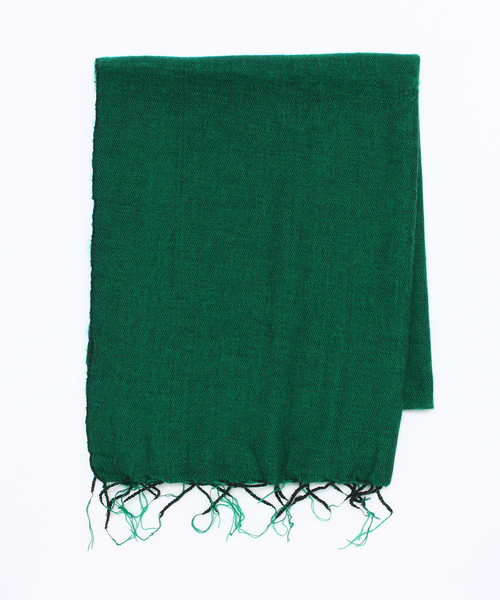 PUAL CE CIN（ピュアルセシン）の「無地ネパールストール１８０ｘ７０（ストール/ショール・レディース・グレー/ベージュ/ネイビー/ターコイズブルー/ピンク/グリーン・FREE）」の4枚目の写真