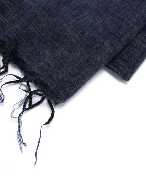 PUAL CE CIN（ピュアルセシン）の「無地ネパールストール１８０ｘ７０（ストール/ショール・レディース・グレー/ベージュ/ネイビー/ターコイズブルー/ピンク/グリーン・FREE）」の8枚目の写真