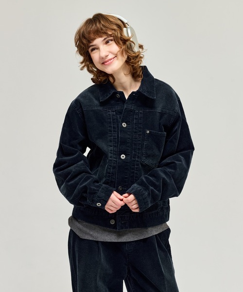 ジャケット・アウター Double-breasted Corduroy Jacket OVERCOAT（オーバーコート） Corduroy Double Breasted Jacket WINE