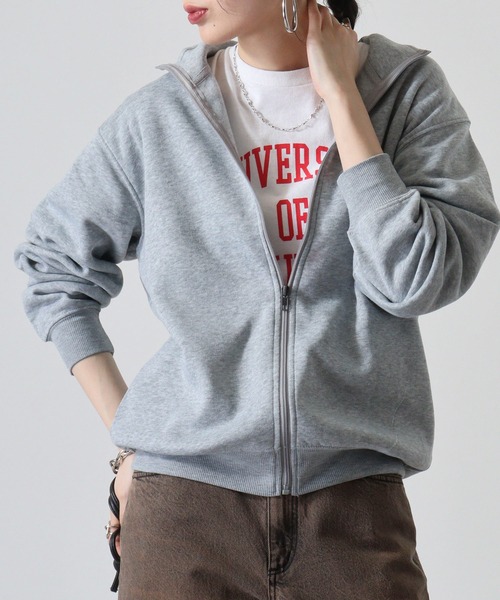 FUNALIVE（ファンアライブ）の「裏起毛フルZIPカーディガン（カーディガン/ボレロ・メンズ・ブラック/杢グレー/スミクロ/ブルー・M/L/LL）」の3枚目の写真