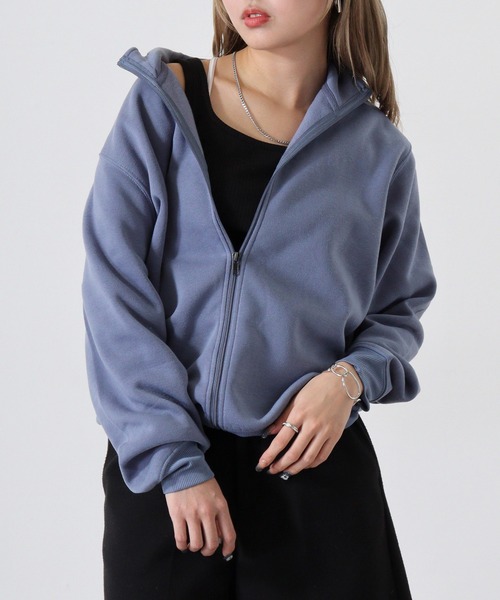 FUNALIVE（ファンアライブ）の「裏起毛フルZIPカーディガン（カーディガン/ボレロ・メンズ・ブラック/杢グレー/スミクロ/ブルー・M/L/LL）」の4枚目の写真