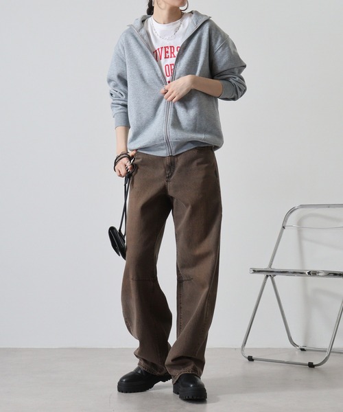 FUNALIVE（ファンアライブ）の「裏起毛フルZIPカーディガン（カーディガン/ボレロ・メンズ・ブラック/杢グレー/スミクロ/ブルー・M/L/LL）」の11枚目の写真