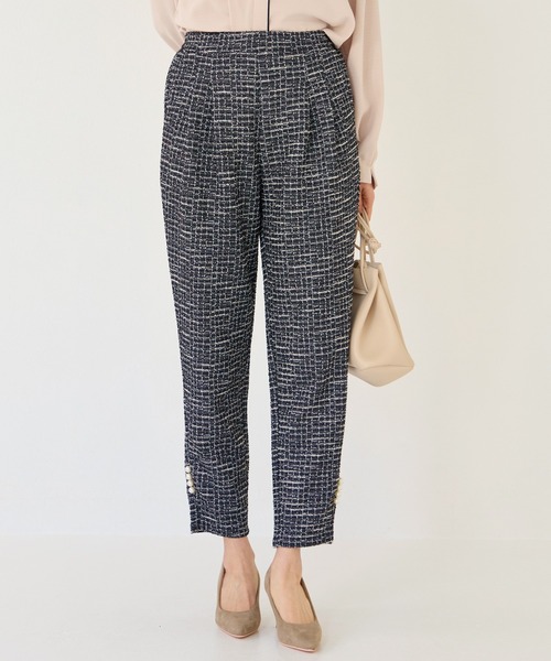 ツイード テーパードパンツ（スラックス）｜INCEDE（インシード）の