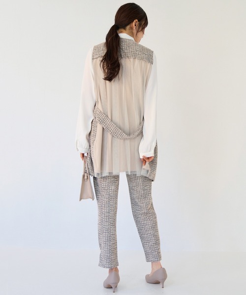 René ツイード テーパードパンツ ツイード テーパードパンツ（スラックス）｜INCEDE（インシード）の