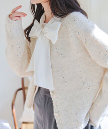 KOBE LETTUCE | スパンコールニットカーディガン(カーディガン/ボレロ)