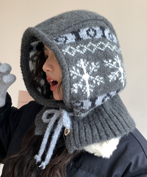 スノーフレーク バラクラバニットキャップ（ニットキャップ/ビーニー