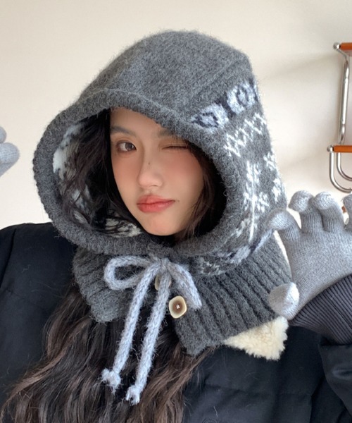 スノーフレーク バラクラバニットキャップ（ニットキャップ/ビーニー