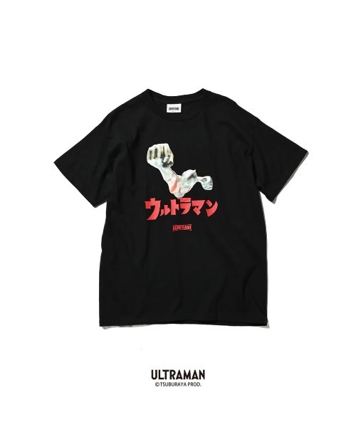 HOMEGAME(ホームゲーム)の「ホームゲーム【HOMEGAME】× ウルトラマン【ULTRAMAN】- ウルトラマンTシャツ【ULTRAMAN TEE #1 HG240113】(Tシャツ/カットソー・メンズ・ブラック/ホワイト・LARGE/SMALL/XX-LARGE/X-LARGE/MEDIUM)」の1枚目の写真