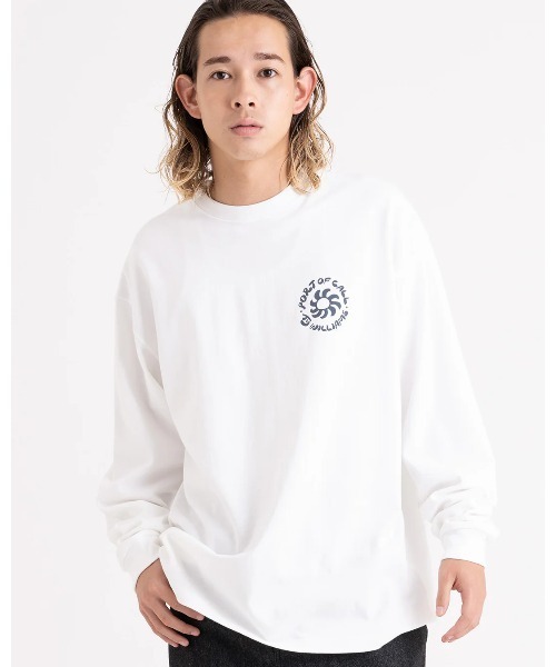DESIGN TEE/PORT OF CALLサーフィン柄バックプリント長袖Tシャツ（Tシャツ/カットソー）｜PORT OF CALL（ポートオブコール）