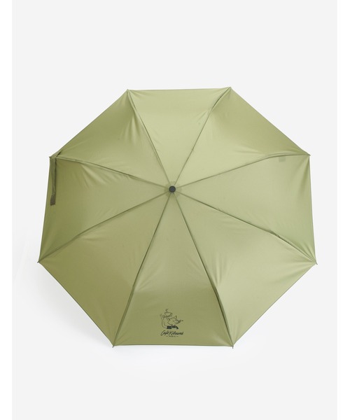 Maison Kitsune(メゾンキツネ)の「CAFE KITSUNE UMBRELLA(折りたたみ傘・メンズ・グリーン・U)」の3枚目の写真