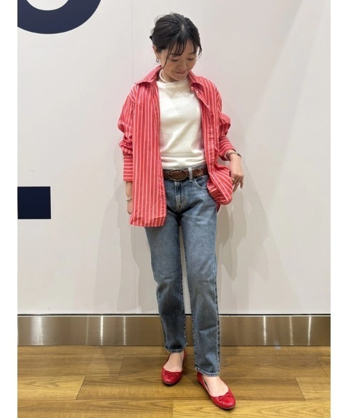 GAP（ギャップ）の「ミッドライズ ガールフレンドデニム（デニムパンツ・レディース・インディゴブルー・30/23/24/25/26/27/28/29）」の10枚目の写真