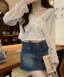 SpRay | レース付きフリルボレロ(シャツ/ブラウス)