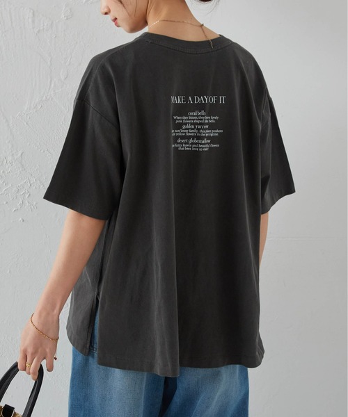 RANAN(ラナン)の「【選べるロゴ】綿100%オーバーサイズTシャツ(ワンポイント刺繍/カレッジロゴ )(Tシャツ/カットソー・レディース・グレー系2/ホワイト系1/ホワイト系2/ベージュ系1/ベージュ系2/グレー系1・LL/L/M)」の20枚目の写真