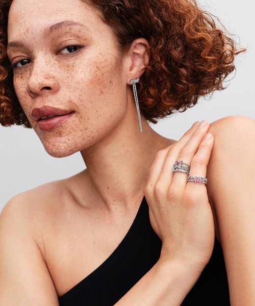 スパークリング ピンク リボン リング（リング）｜Pandora（パンドラ