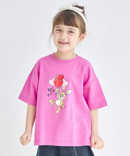 pairmanon（ペアマノン）の「【綿100%】オリジナル アニマルプリント 半袖Tシャツ（Tシャツ/カットソー・キッズ・ピンク系その他2/ブルー系その他2/ベージュ系その他2/ブルー系その他/パープル系その他/ピンク系その他/ベージュ系その他/グリーン系その他/ブラック系その他/ホワイト系その他/ホワイト・90/100/110/120/80/130/140/150）」の10枚目の写真