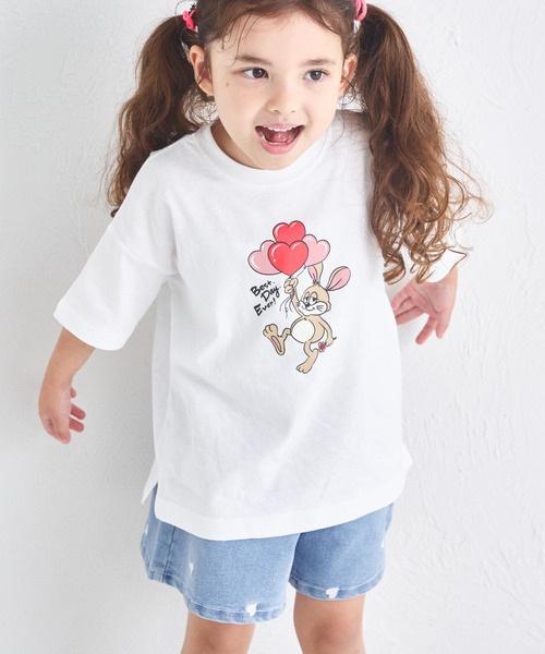 pairmanon（ペアマノン）の「【綿100%】オリジナル アニマルプリント 半袖Tシャツ（Tシャツ/カットソー・キッズ・ピンク系その他2/ブルー系その他2/ベージュ系その他2/ブルー系その他/パープル系その他/ピンク系その他/ベージュ系その他/グリーン系その他/ブラック系その他/ホワイト系その他/ホワイト・90/100/110/120/80/130/140/150）」の14枚目の写真