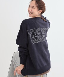 Cutie Blonde | 【S-LL/体型カバー】刺繍アソート Vネック ゆるニットカーディガン(カーディガン/ボレロ)