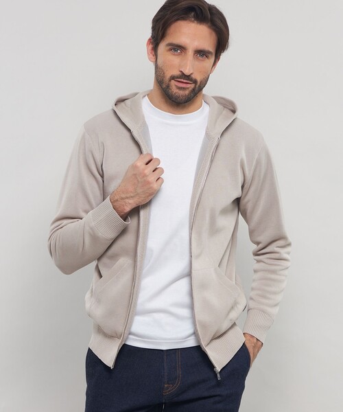 MACKINTOSH LONDON（マッキントッシュ ロンドン）の「ダブルフェイスジップアップパーカー（パーカー・メンズ・ネイビー/ライトグレー・L/M/XL）」の2枚目の写真