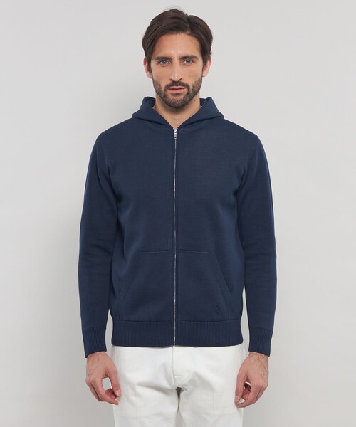 MACKINTOSH LONDON（マッキントッシュ ロンドン）の「ダブルフェイスジップアップパーカー（パーカー・メンズ・ネイビー/ライトグレー・L/M/XL）」の4枚目の写真