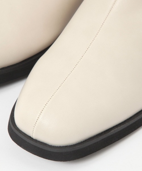 studio CLIP（スタディオクリップ）の「軽らくスクエアトゥスリッポン（スリッポン・レディース・ブラック/オフホワイト・MEDIUM/LARGE）」の12枚目の写真