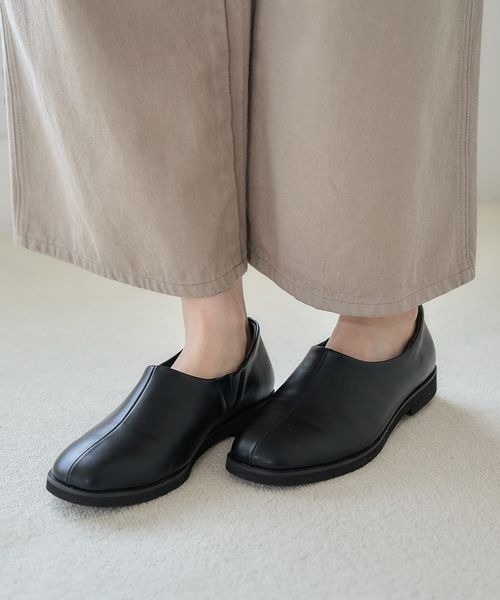 セール】軽らくスクエアトゥスリッポン（スリッポン）｜studio CLIP